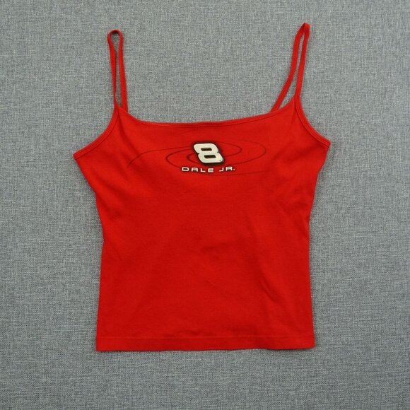 True Vintage Y2K Dale Earnhardt Jr #8 NASCAR Spaghetti Strap Tank Top - Large - Picture 1 of 4